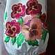 Order Women's embroidered blouse 'Pansies' ZHR2-213. babushkin-komod. Livemaster. . Blouses Фото №3