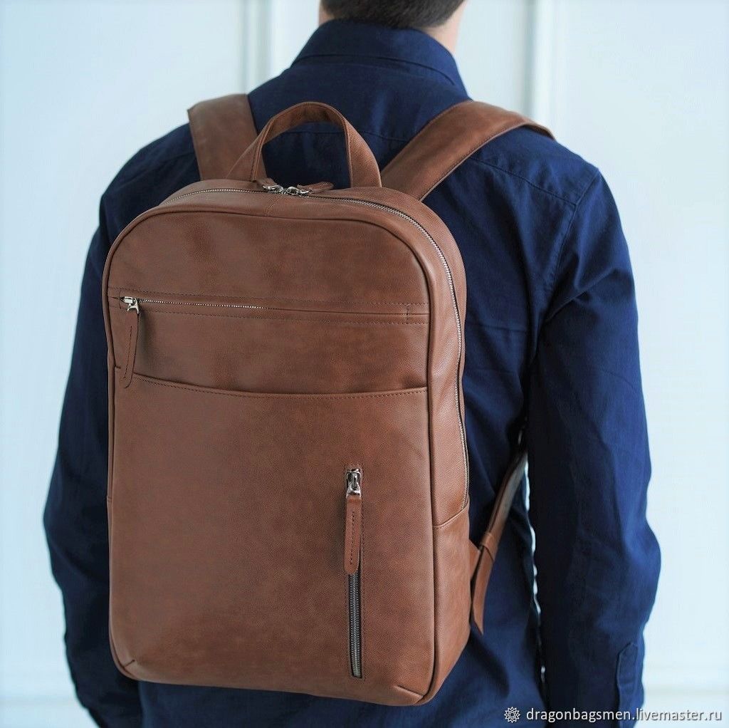 Men's leather backpack ' Marko', Men\\\'s backpack, Yaroslavl,  Фото №1
