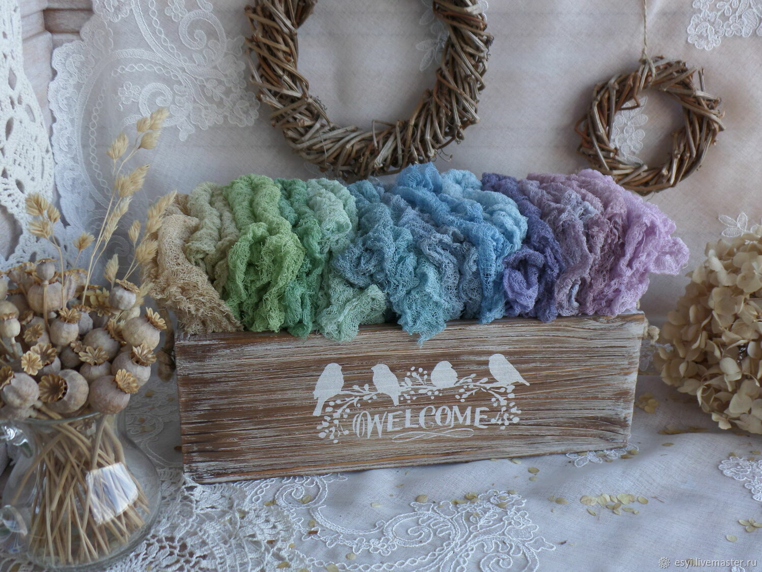 Марлевые раннеры для фотосессий, фудфото Радуга в интернет-магазине ...