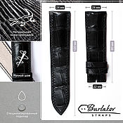 Украшения handmade. Livemaster - original item 24 mm Crocodile Leather Watch Strap. Handmade.