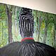 Заказать Картина (фосфорная)  "Барон Самеди" Néhémy Pierre-Dahomey. ART: Vera Lee Raven. Ярмарка Мастеров. . Картины Фото №3