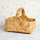 A basket woven from birch bark. Gift basket wicker, Basket, Novosibirsk,  Фото №1