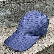 Аксессуары handmade. Livemaster - original item Python skin baseball cap. Handmade.