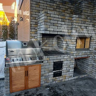 Дача и сад ручной работы. Ярмарка Мастеров - ручная работа Барбекю с газовым грилем. Handmade.