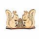 Napkin holder made of cedar 'Proteins'. Napkin holder wooden. Art.1401, Napkin holders, Tomsk,  Фото №1