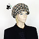 Order Stylish women's cap octyklinka. 100% wool. Mishan (mishan). Livemaster. . Caps1 Фото №3