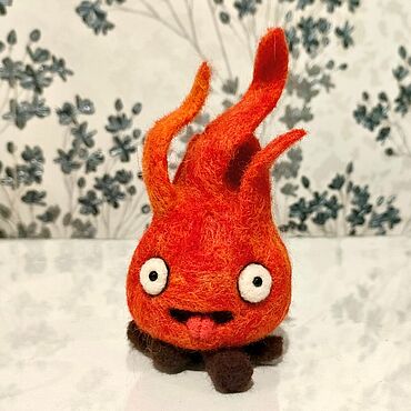 Куклы и игрушки ручной работы. Ярмарка Мастеров - ручная работа Кальцифер - войлочная игрушка. Handmade.