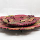 Order Carved dish of Wild grapes in autumn. Elena Zaychenko - Lenzay Ceramics. Livemaster. . Plates Фото №3