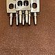 Set of small punches for leather with a step of 4 mm, 2-5 teeth. Leather Tools. buffalo-goods. My Livemaster. Фото №5
