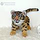 Tiger cub Sherkhan toy made of Tiger fur. Teddy Toys. Woolen Zoo. My Livemaster. Фото №5