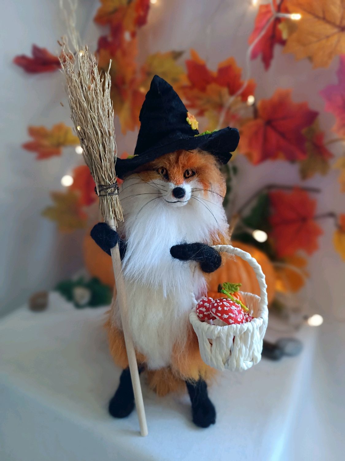 Лиса Ведьма – заказать на Ярмарке Мастеров – VGM7DRU | Войлочная ...