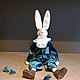 Rabbit Edward. Handmade. THE ONLY INSTANCE. Stuffed Toys. monours. Online shopping on My Livemaster.  Фото №2