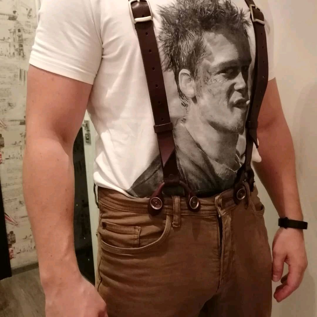 Подтяжки из кожи "OLD SCHOOL" купить в интернет-магазине Ярмарка ...