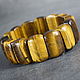Men's / women's bracelet natural tiger eye stone. Bead bracelet. naturalkavni. Online shopping on My Livemaster.  Фото №2