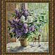 Lilac in a can. Oil on canvas 70h60 cm. Pictures. Tatiana Chepkasova. My Livemaster. Фото №6