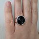 Ring with black tourmaline 'Gabriella'. Rings. masterskai. My Livemaster. Фото №4