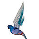 Interior hanging decoration stained glass bird Parrot Stor, Pendants for pots, Moscow,  Фото №1