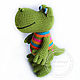 Rainbow Crocodile Knitted toy, Stuffed Toys, Volgograd,  Фото №1