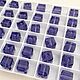 8 мм. Бусина куб Swarovski 5601, Tanzanite, Кристаллы, Ильинское-Усово,  Фото №1