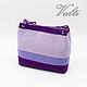 Shoulder bag: lilac with beads. Crossbody bag. Valti. My Livemaster. Фото №4