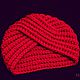 Knitted cap-turban Shamakhanskaya Tsarina. Caps. (Milena-Pobedova) (Milena-Pobedova). Online shopping on My Livemaster.  Фото №2