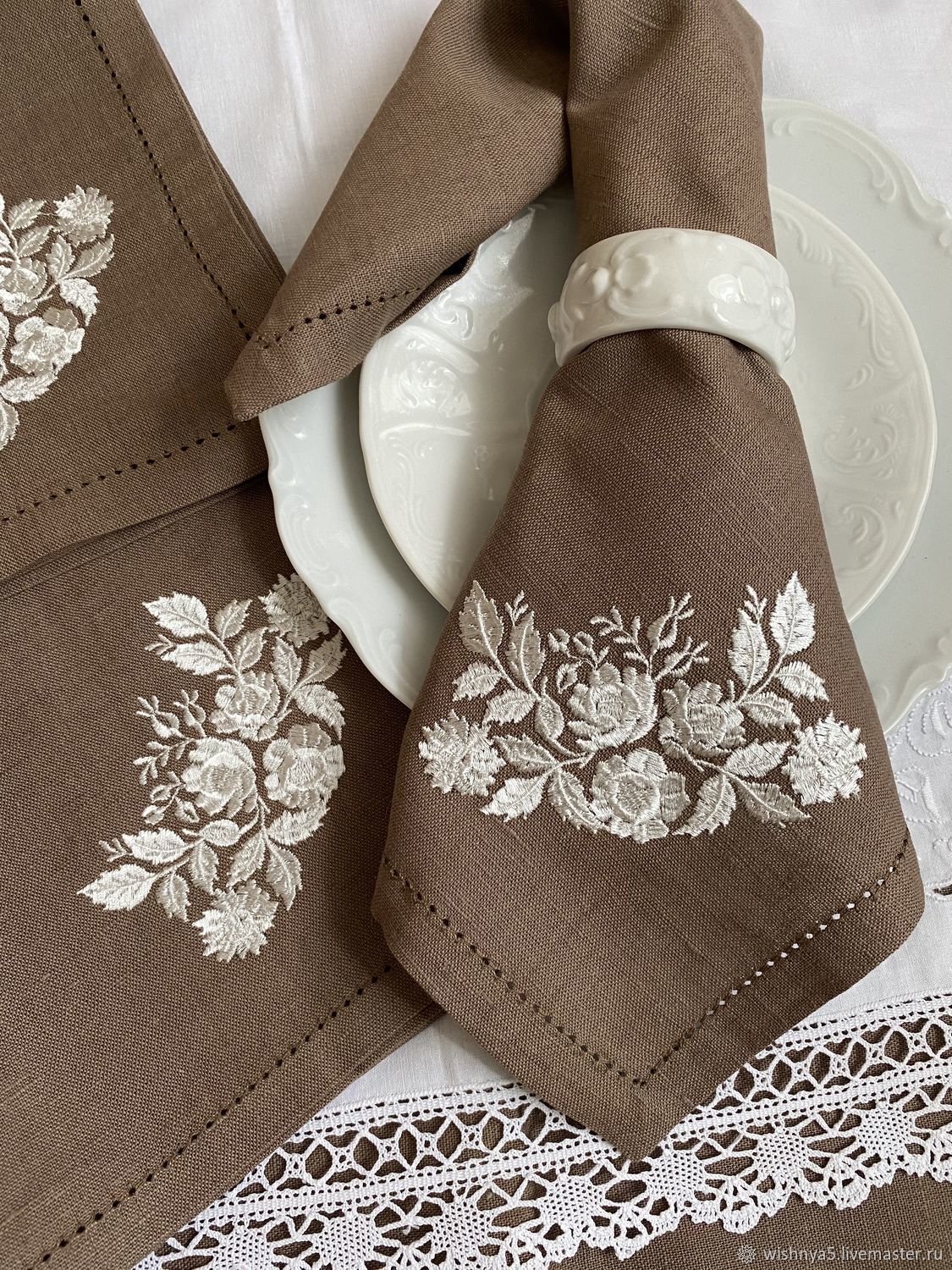 Салфетки: Декоративные салфетки: « Молочный шоколад » купить в интернет ...