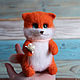 Plump Fox toy made of wool. Felted Toy. ToysMari (handmademari). Интернет-магазин Ярмарка Мастеров.  Фото №2