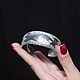 Браслет-манжета Дуга серии Minima из серебра с чеканкой ASH0011, Браслет-манжета, Ереван,  Фото №1