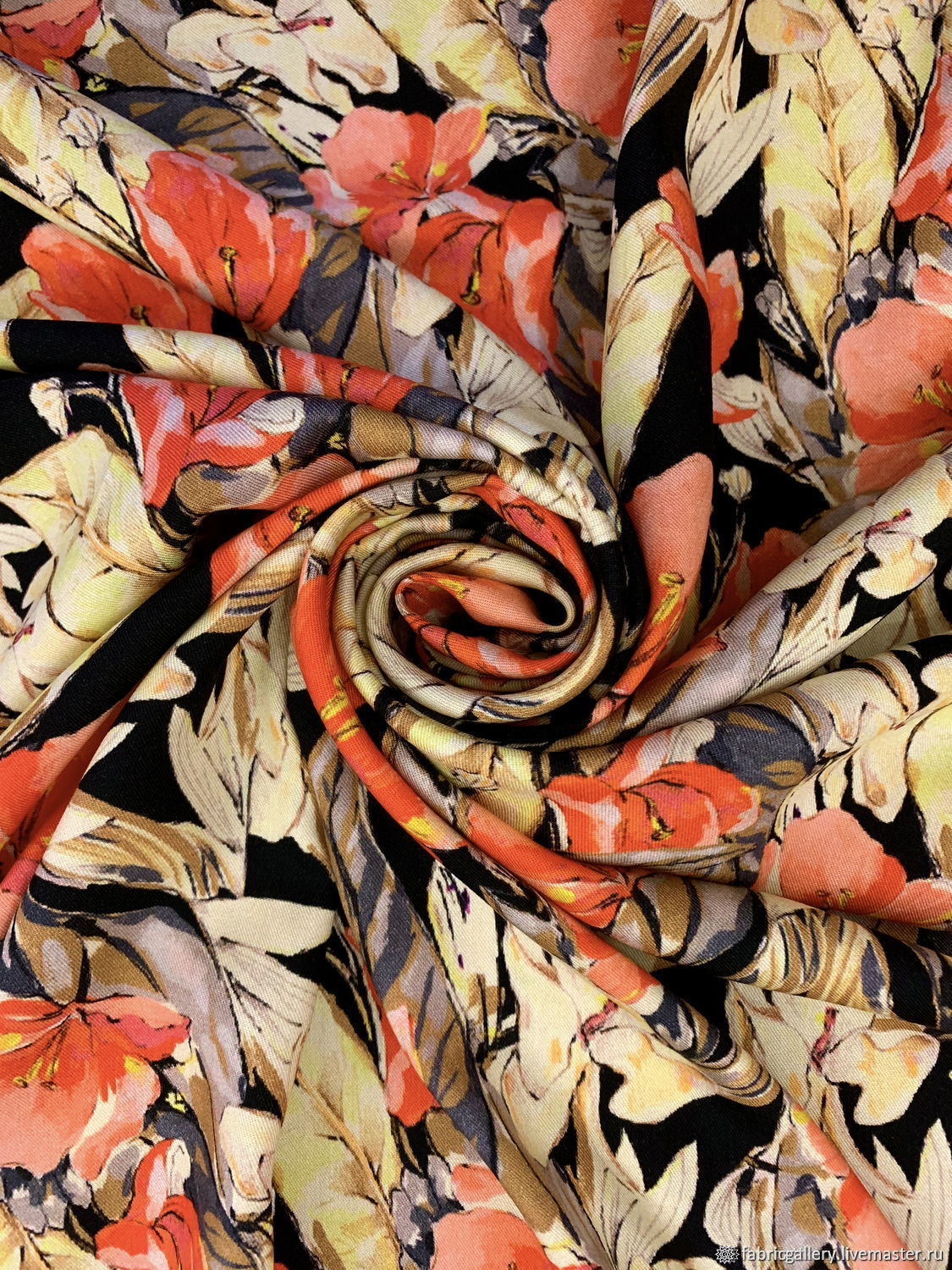 Итальянская сатиновая вискоза в интернет-магазине на Ярмарке Мастеров ...