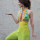 Batik - silk jumpsuit light green Egypt. Jumpsuits & Rompers. Irina Kilochek shelk&sherst. Online shopping on My Livemaster.  Фото №2