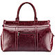 Leather city bag 'foster' (antique Burgundy), Valise, St. Petersburg,  Фото №1
