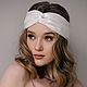 Silk bandeau headband for white hair. Bandage. Delicate Clothing Store (Daria). Online shopping on My Livemaster.  Фото №2