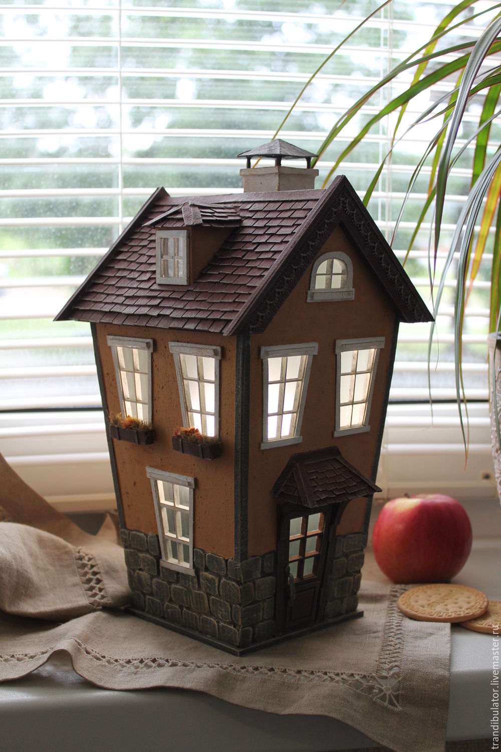 Домики ночник из картона своими руками