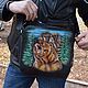 Men's leather bag to order. Men\'s bag. Finist (tisneniekozhi). Online shopping on My Livemaster.  Фото №2