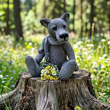 Куклы и игрушки ручной работы. Ярмарка Мастеров - ручная работа Тедди Зверята: Волк Вольдемар. Handmade.