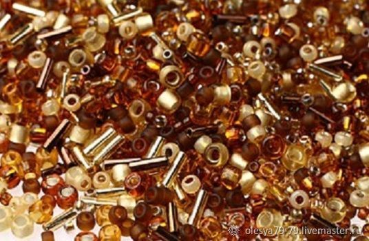 10g Toho MIX 3219 amber Japanese beads TOHO Kohaku Amber mix, Beads, Chelyabinsk,  Фото №1