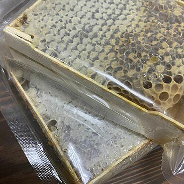 Фермерские продукты ручной работы. Ярмарка Мастеров - ручная работа Мёд натуральный в сотах 1 шт. Handmade.