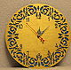 Carved colored wall clock. Watch. DG labs. Online shopping on My Livemaster.  Фото №2