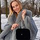 Сумка-клатч из меха норки блэк глама. Клатчи. Татьяна Гогошидзе (tf_fur_workshop). Интернет-магазин Ярмарка Мастеров.  Фото №2