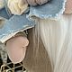 Интерьерный гном в джинсовом колпаке. Игрушки. Манюша - Декор и игрушки в интерьере. Ярмарка Мастеров.  Фото №8