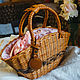 Order Handmade wicker Bag brown shape basket. lmillame. Livemaster. . Classic Bag Фото №3