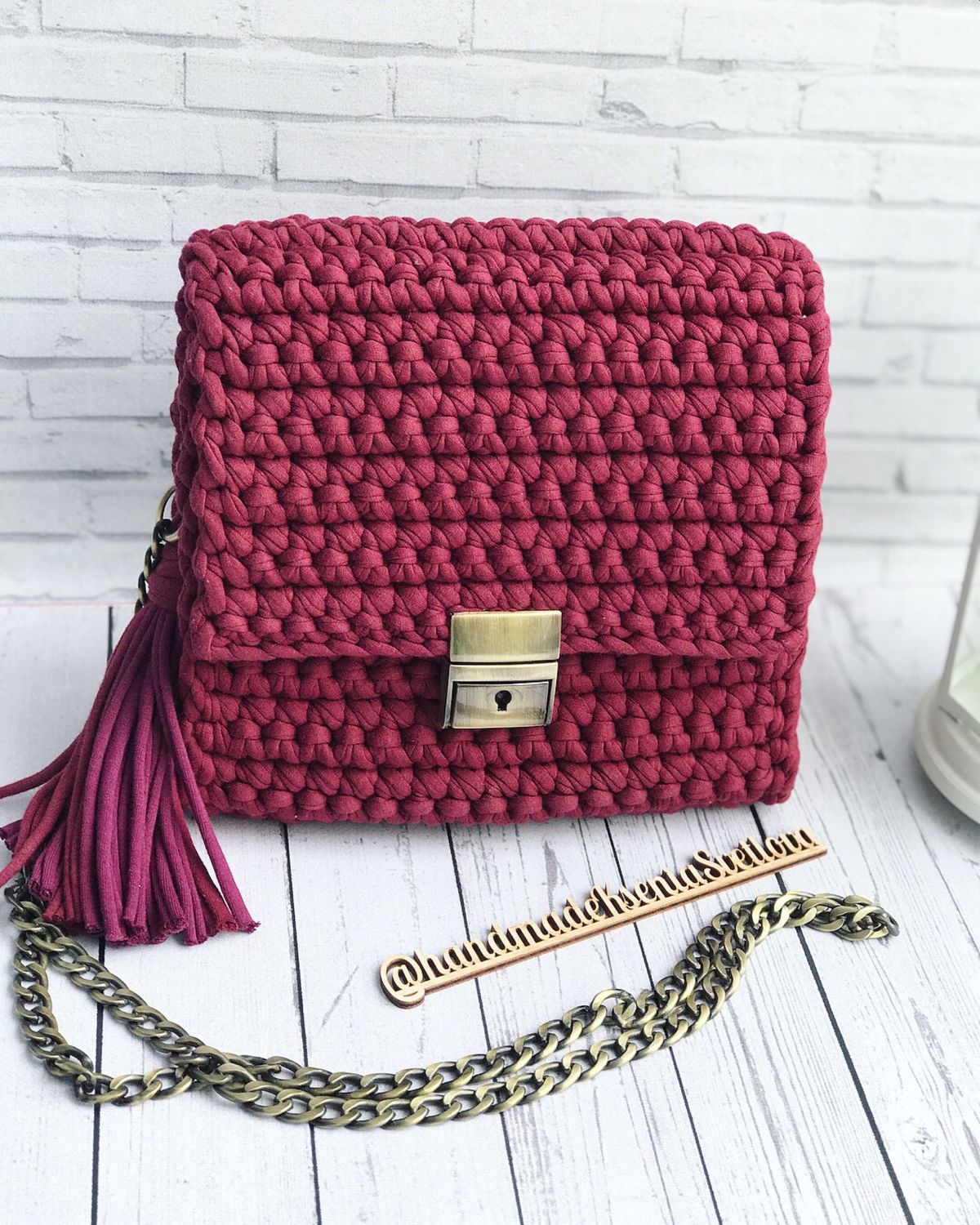 Сумочка кросс боди из трикотажной пряжи купить в интернет-магазине ...