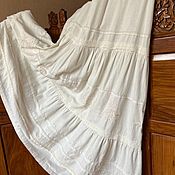 Одежда handmade. Livemaster - original item Skirts: Floor Length Cotton Skirt Boho style.. Handmade.