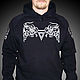 Sweatshirt `Veles`. Footer tehnicka with fleece. Embroidery on the collar and sleeves
