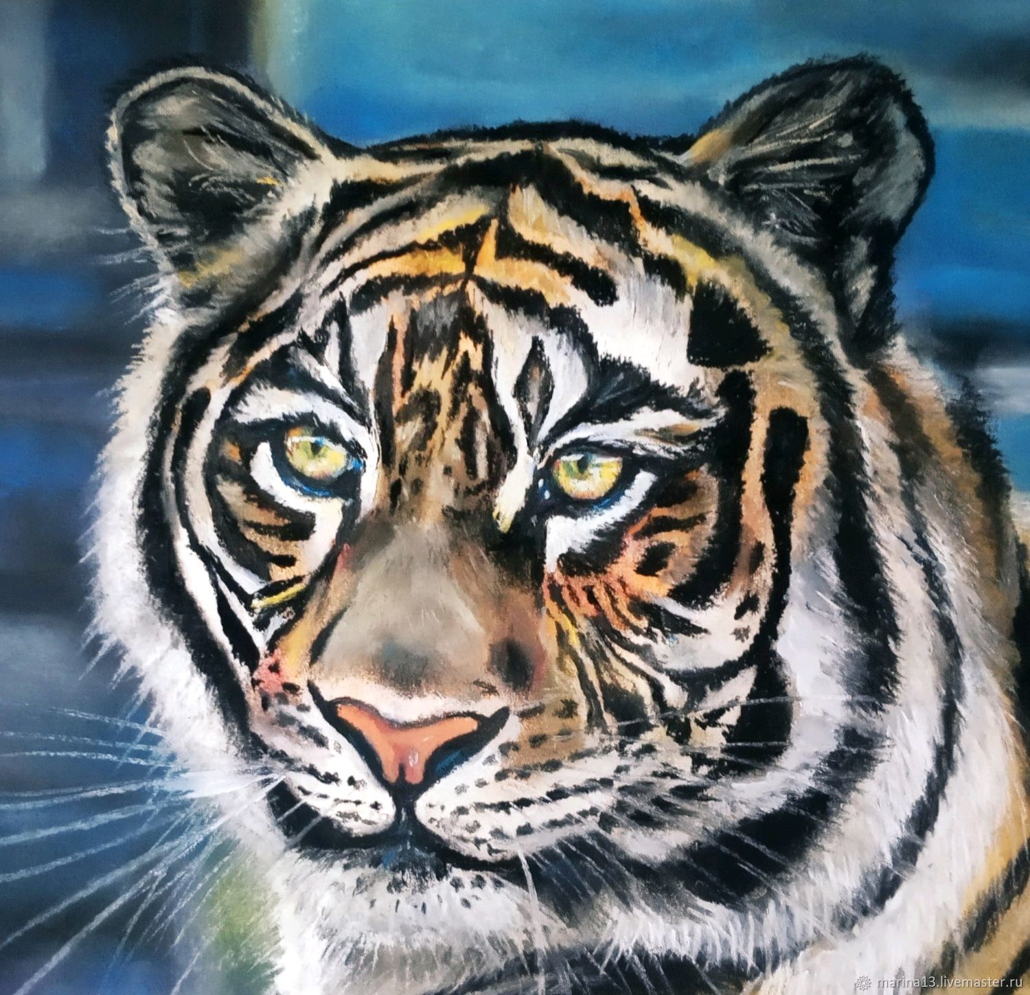 Взгляд тигра картина