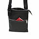 Men's bag: Men's Leather Bag Black Ernesto Mod. C85-111. Men\'s bag. Natalia Kalinovskaya. Online shopping on My Livemaster.  Фото №2