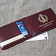 Order Cover of the lawyer's ID card with a pocket for business cards. cherry. Joshkin Kot. Livemaster. . Cover Фото №3