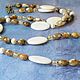 Long necklace of mother of pearl, agate, pearls and citrine Summer Style. Beads2. Designer jewelry by Anastasia (NASTYAGP). My Livemaster. Фото №4