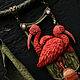 Order  ' Predawn ibises ' birds, modern. House Of The Moon Dew. Livemaster. . Necklace Фото №3