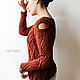 Order Women's knitted jumper Cinnamon. CUTE-KNIT by Nata Onipchenko. Livemaster. . Jumpers Фото №3